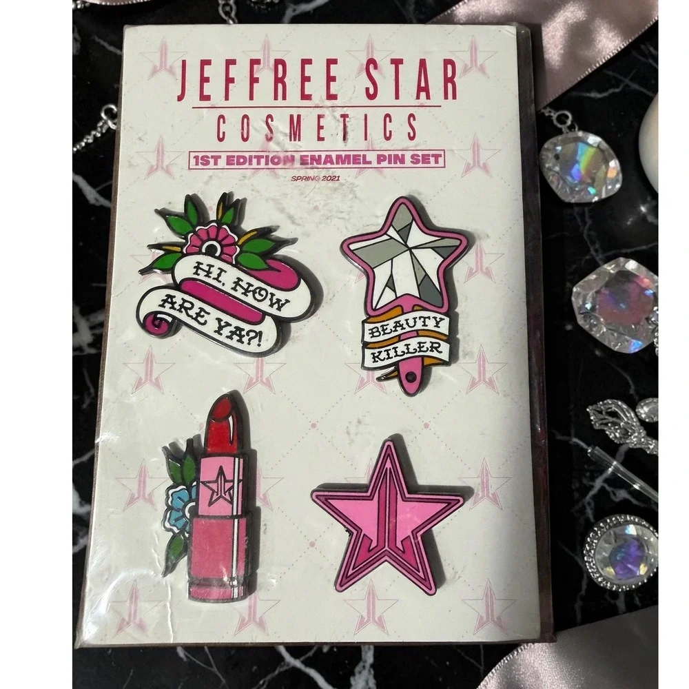 Jeffree Star Cosmetics - 1st Edition Enamel Pins - Spring 2021 Limited - NEW